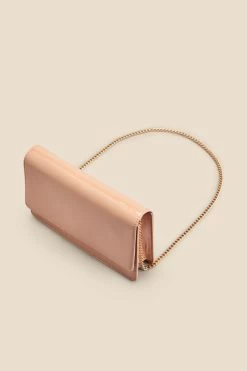 Nude Faux Leather Clutch Bag -Trendora Shop web 2303 box a21ac079nl0002 c