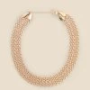 Gold Flat Chain Link Necklace