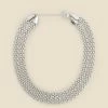 Silver Flat Chain Link Necklace