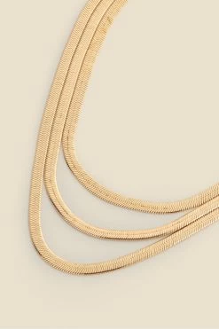 Gold Triple Row Slinky Layered Necklace 7 Gold Triple Row Slinky Layered Necklace -Trendora Shop web 2303 box s23ac027mc0003 b copy