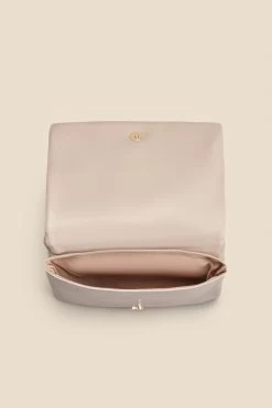 Taupe Quilted Cross Body Bag -Trendora Shop web 2303 box s23ac042bn0003 d