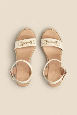 Carina Ivory Leather Snaffle Trim Wedge Espadrille 7 Carina Ivory Leather Snaffle Trim Wedge Espadrille -Trendora Shop web 2303 box s23fw013ivan01 c