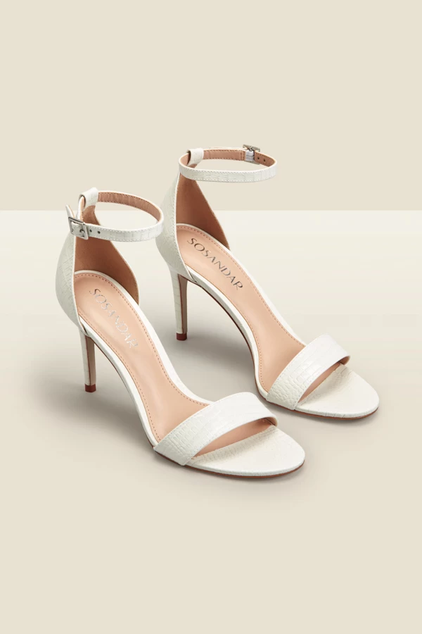 Nia Ivory Croc Leather Barely There High Heel Sandal 1 Nia Ivory Croc Leather Barely There High Heel Sandal