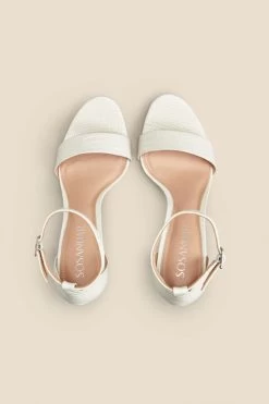 Nia Ivory Croc Leather Barely There High Heel Sandal 8 Nia Ivory Croc Leather Barely There High Heel Sandal -Trendora Shop web 2303 box s23fw037we0001 c