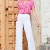 White Wide Leg Cropped Jeans