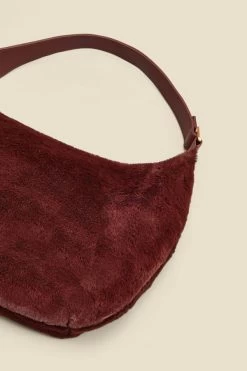 Brown Faux Fur Shoulder Bag -Trendora Shop web 2307 box a23ac007pt0004 c