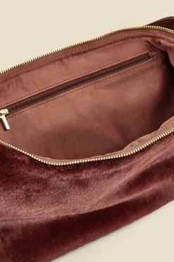 Brown Faux Fur Shoulder Bag -Trendora Shop web 2307 box a23ac007pt0004 d