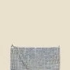 Silver Rhinestone Clutch Bag