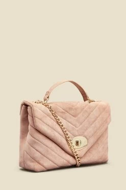 Taupe Faux Suede Quilted Clasp Detail Cross Body Bag 9 Taupe Faux Suede Quilted Clasp Detail Cross Body Bag -Trendora Shop web 2307 box a23ac015nl0002 b