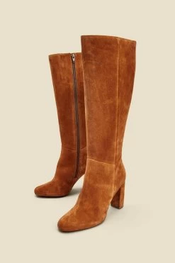 Blake Tan Suede Zip Knee High Boot 8 Blake Tan Suede Zip Knee High Boot -Trendora Shop web 2307 box a23fw005bn0012 a