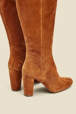 Blake Tan Suede Zip Knee High Boot 9 Blake Tan Suede Zip Knee High Boot -Trendora Shop web 2307 box a23fw005bn0012 b