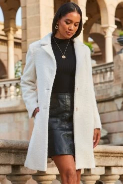 Black Button Detail Two Part Faux Leather Dress -Trendora Shop web 2309 150 a23ow018nl0001 150 095 1