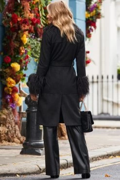 Black Luxe Faux Suede & Fur Afghan Coat 9 Black Luxe Faux Suede & Fur Afghan Coat -Trendora Shop web 2310 05 a23op002bk0001 a20tk008bk0001 s23bp001bk0001 05 066