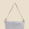 Silver Rhinestone Knot Detail Bag
