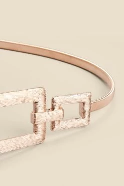 Gold Hammered Square Buckle Belt 5 Gold Hammered Square Buckle Belt -Trendora Shop web 2311 box a23ac101mc0003 c