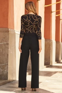 Black High Waist Button Detail Jeans -Trendora Shop web 47 a22bd012bk0001 s20tj265bkcv01 202 1