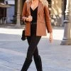 Tan Luxe Leather Blazer