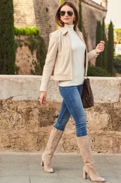 Ecru Collared Leather Jacket 8 Ecru Collared Leather Jacket -Trendora Shop web 88 a22ol003eu0001 a20tk008nl0001 214