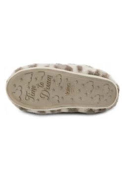 Natural Leopard Print Totes Faux Fur Boot Slippers -Trendora Shop web a23fw103nlbn01 6