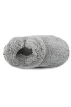 Grey Totes Faux Fur Boot Slippers -Trendora Shop web a23fw104gy0015 5