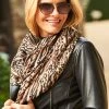 Natural Abstract Animal Print Scarf