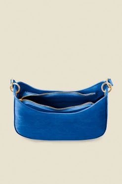 Cobalt Blue Croc Faux Leather Shoulder Bag -Trendora Shop web a21ac060eu d blue rt