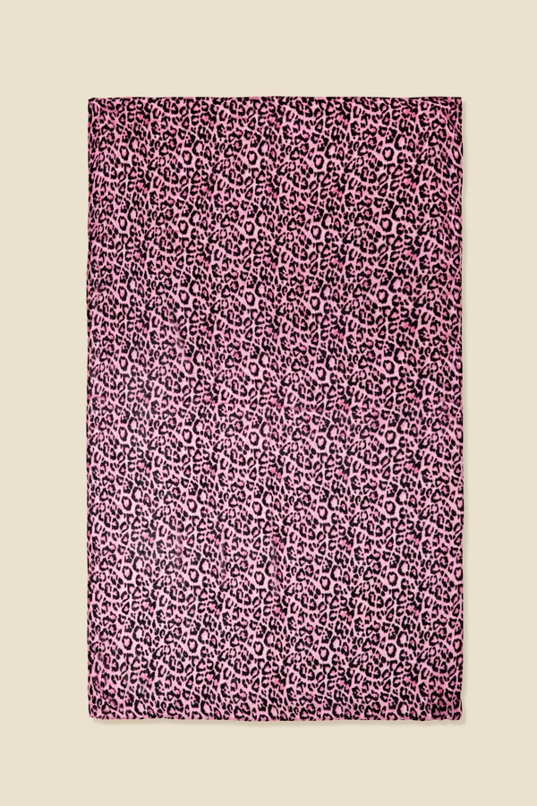 Pink Animal Print Scarf 3 Pink Animal Print Scarf - Image 3