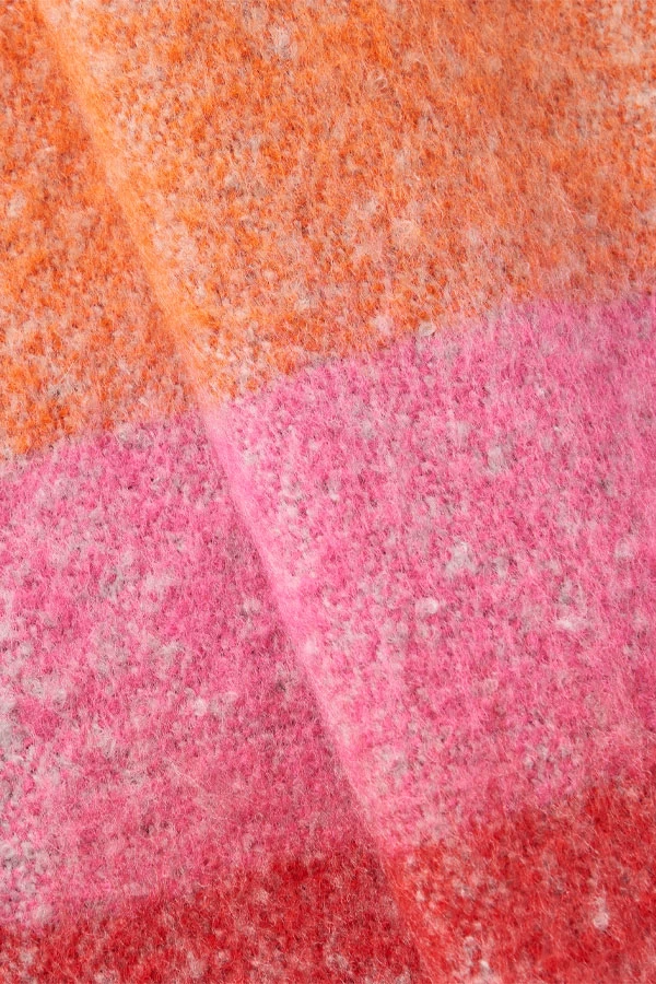 Grey, Pink & Red Ultra Soft Oversized Scarf 6 Grey, Pink & Red Ultra Soft Oversized Scarf - Image 6