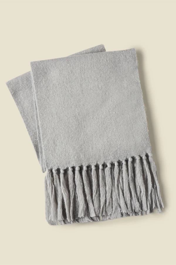 Grey Ultra Soft Oversized Scarf 2 Grey Ultra Soft Oversized Scarf - Image 2