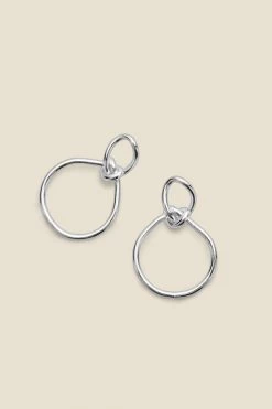 Silver Knot Detail Earrings