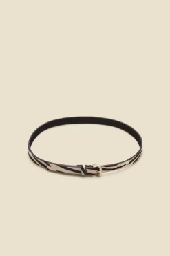 Black Zebra Print Leather Waist Belt -Trendora Shop web a22ac044bkwe a