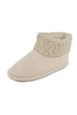 Cream Cable Knit Boot Slippers 8 Cream Cable Knit Boot Slippers -Trendora Shop web a23fw100nl0001 2