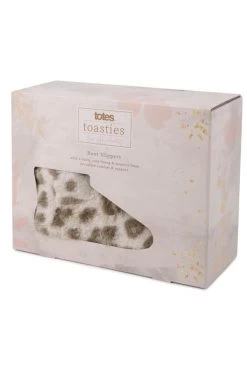 Natural Leopard Print Totes Faux Fur Boot Slippers -Trendora Shop web a23fw103nlbn01 7