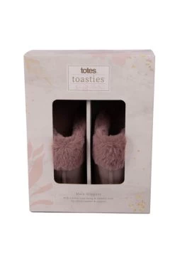 Mocha Totes Faux Fur Mule Slippers -Trendora Shop web a23fw106mk0001 6