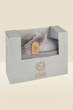 Silver Glitter Mule Slippers With Faux Fur Lining 5 Silver Glitter Mule Slippers With Faux Fur Lining -Trendora Shop web a23fw108mc0005