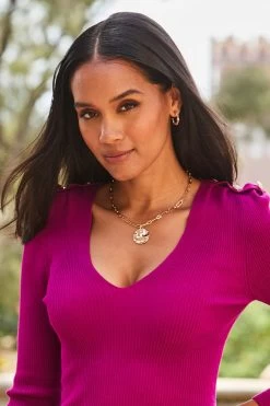 Gold Plated Hammered Chain Link Necklace 6 Gold Plated Hammered Chain Link Necklace -Trendora Shop web crop 2309 175 a23tk258pe0015 175 094