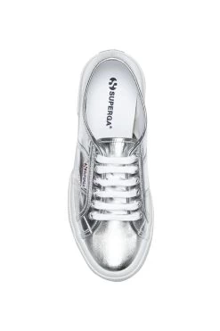 Superga 2750 Silver Metallic Trainers -Trendora Shop web gs002hg0u 031 3 1