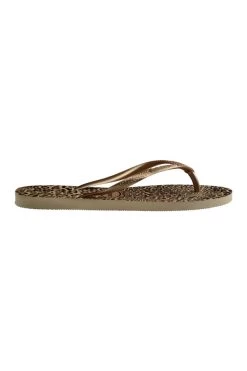 Havaianas Leopard Slim Flip Flops -Trendora Shop web s22fw025mc0003 3.c