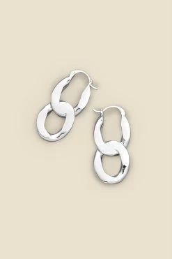 Silver Chain Link Earrings