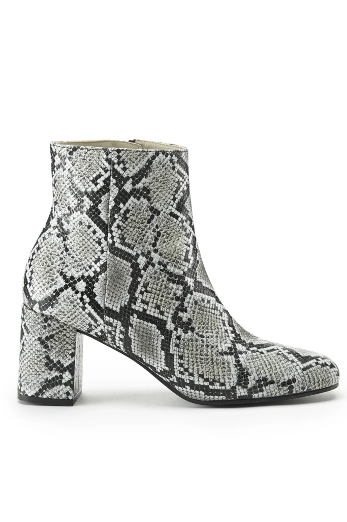 Anna Snake Leather Ankle Boot 3 Anna Snake Leather Ankle Boot - Image 3