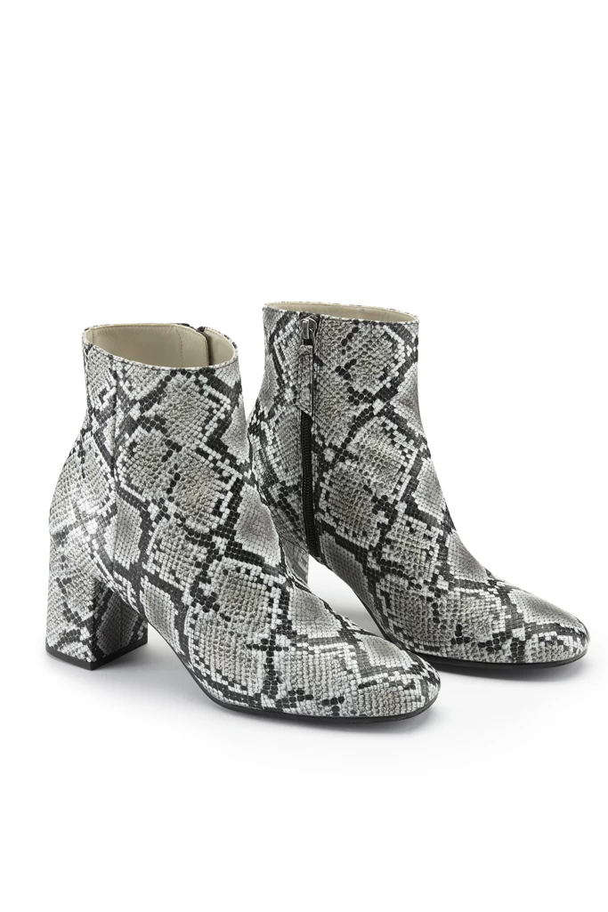 Anna Snake Leather Ankle Boot 2 Anna Snake Leather Ankle Boot - Image 2