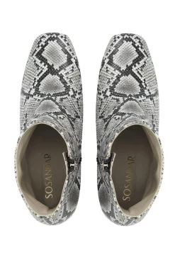 Anna Snake Leather Ankle Boot 10 Anna Snake Leather Ankle Boot -Trendora Shop web sa18fw08nlbn01 snake print leather ankle boot 04