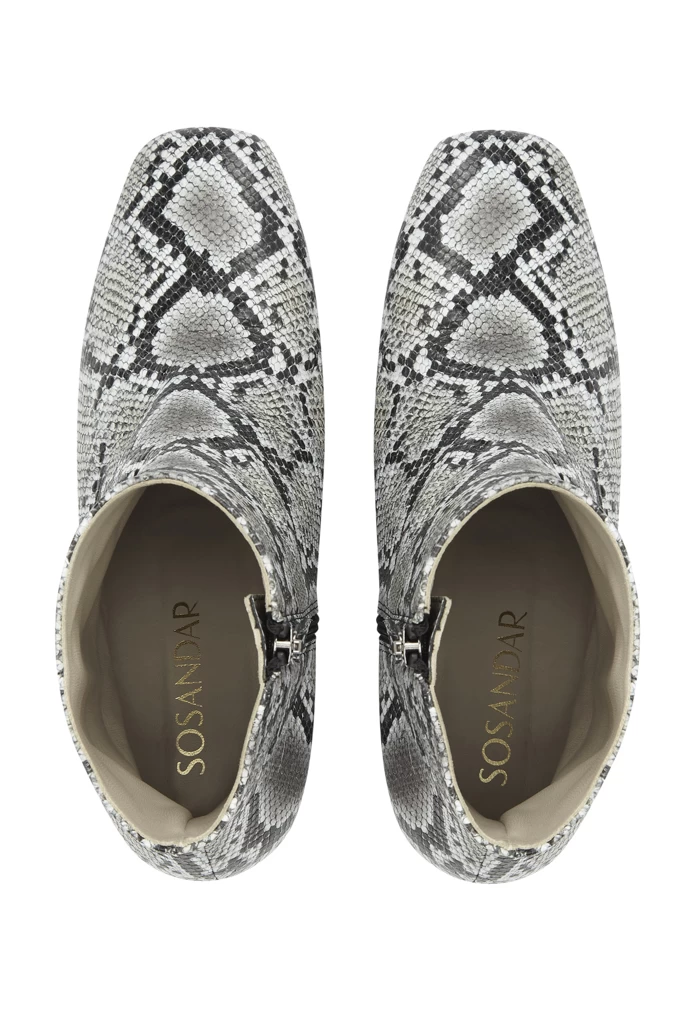 Anna Snake Leather Ankle Boot 4 Anna Snake Leather Ankle Boot - Image 4