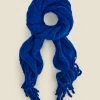 Cobalt Blue Chunky Knit Scarf