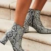Anna Snake Leather Ankle Boot